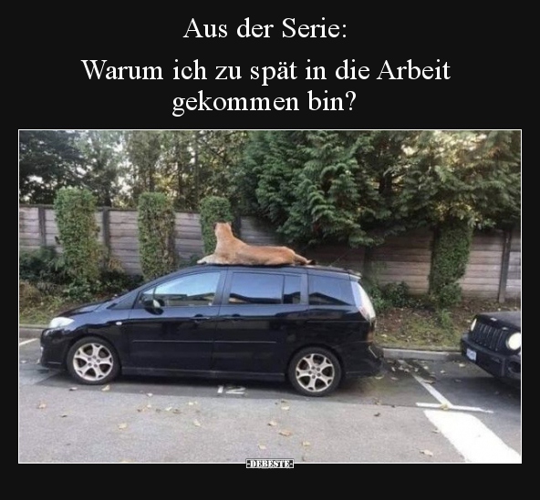 Aus der Serie: Warum ich zu spät in die Arbeit gekommen..