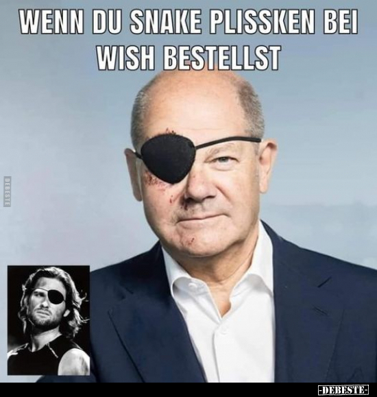 Wenn du Snake Plissken bei Wish bestellst.. - Lustige Bilder | DEBESTE.de