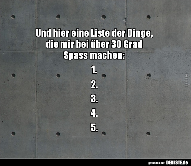 Und hier eine Liste der Dinge, die mir bei über 30.. - Lustige Bilder | DEBESTE.de