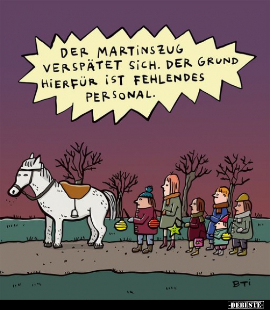 Der Martinszug verspätet sich.. - Lustige Bilder | DEBESTE.de