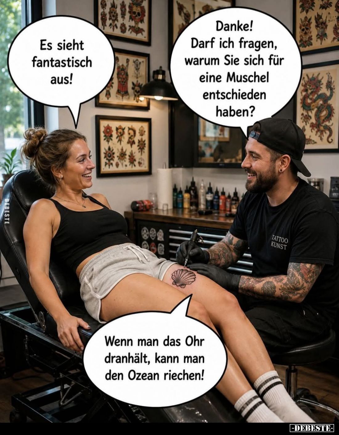 Es sieht fantastisch aus! -
Danke! Darf ich fragen, warum Sie sich für eine Muschel entschieden haben?
-
Wenn man das Ohr ...