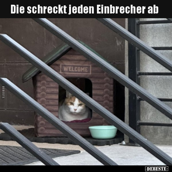 Die schreckt jeden Einbrecher ab.. - Lustige Bilder | DEBESTE.de