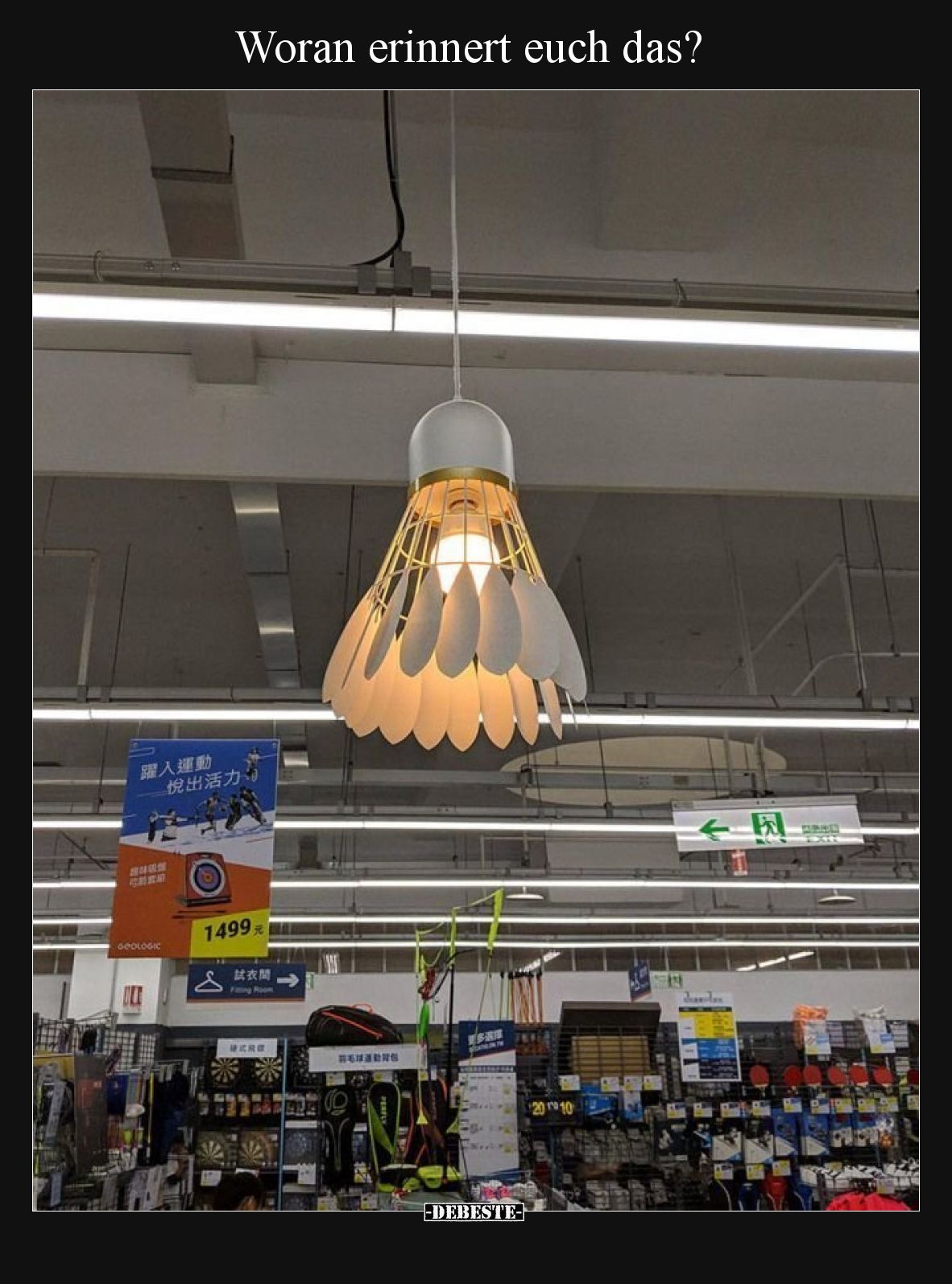 Woran erinnert euch das?