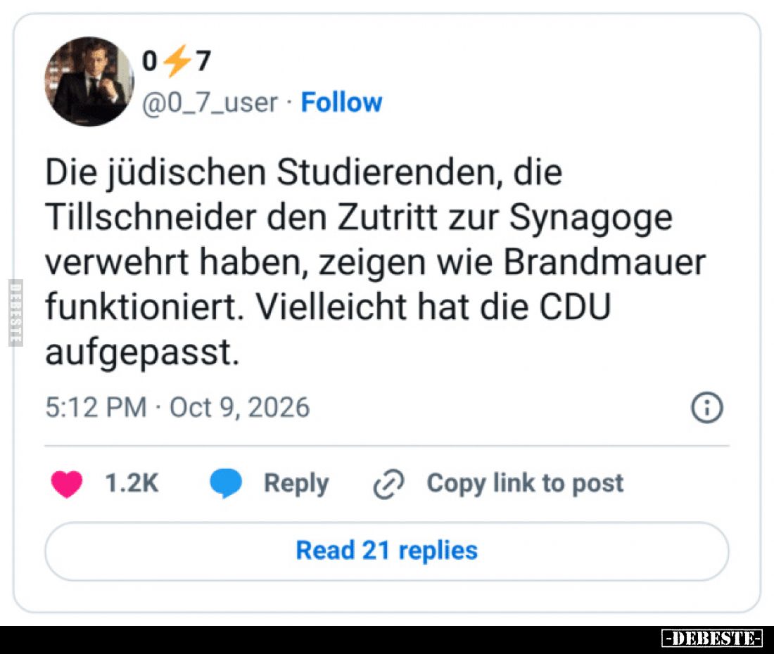 Die jüdischen Studierenden, die Tillschneider den Zutritt zur Synagoge verwehrt haben, zeigen wie Brandmauer funktioniert. Vi...