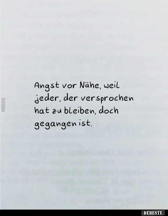 Angst vor Nähe, weil jeder.. - Lustige Bilder | DEBESTE.de