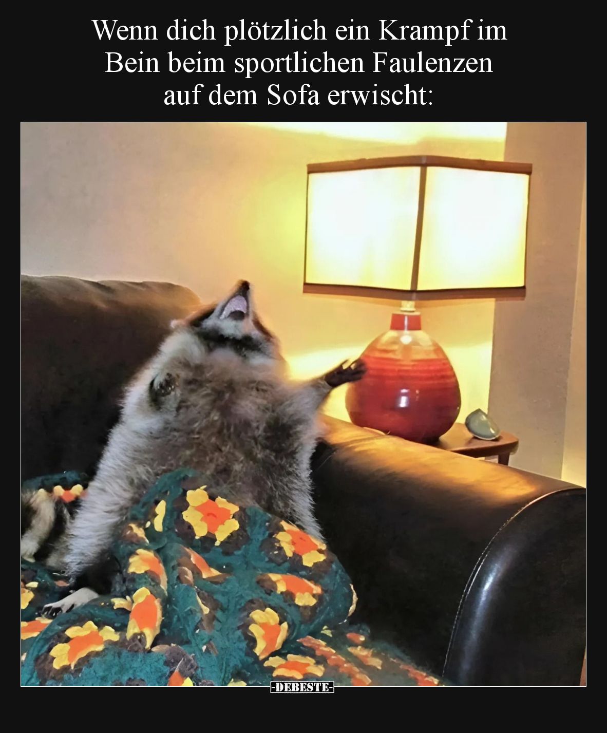 Wenn dich plötzlich ein Krampf im Bein beim sportlichen.. - Lustige Bilder | DEBESTE.de