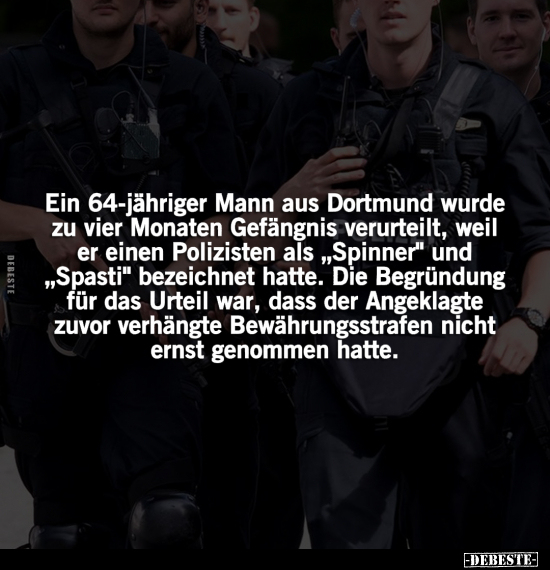 Mann, Dortmund, Gefängnis, Polizisten