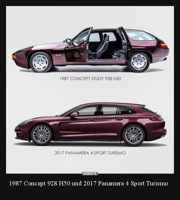 1987 Concept 928 H50 & 2017 Panamera 4 Sport Turismo.. - Lustige Bilder | DEBESTE.de