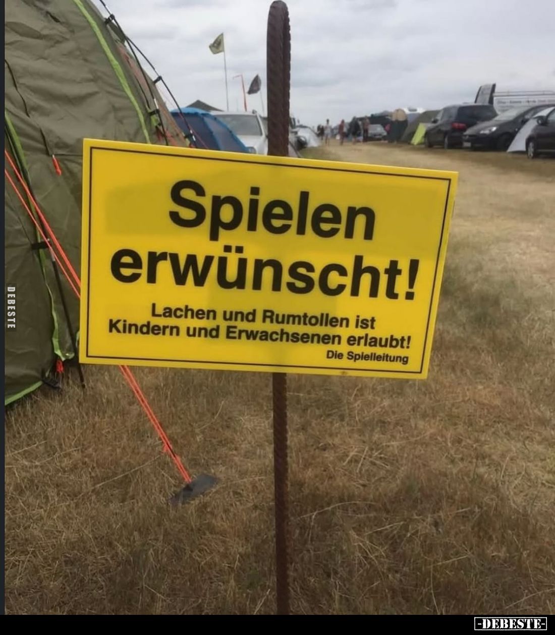 Spielen erwünscht!
Lachen und Rumtollen ist Kindern und Erwachsenen erlaubt!