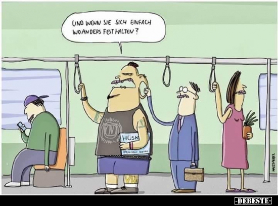 Und wenn Sie sich einfach woanders fest halten..