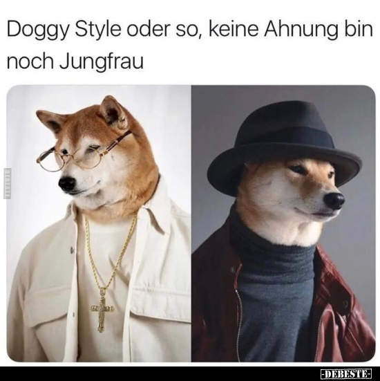 Doggy Style oder so, keine Ahnung bin noch Jungfrau.. - Lustige Bilder | DEBESTE.de