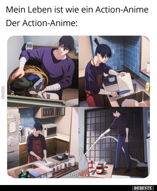Mein Leben ist wie ein Action-Anime... - Lustige Bilder | DEBESTE.de