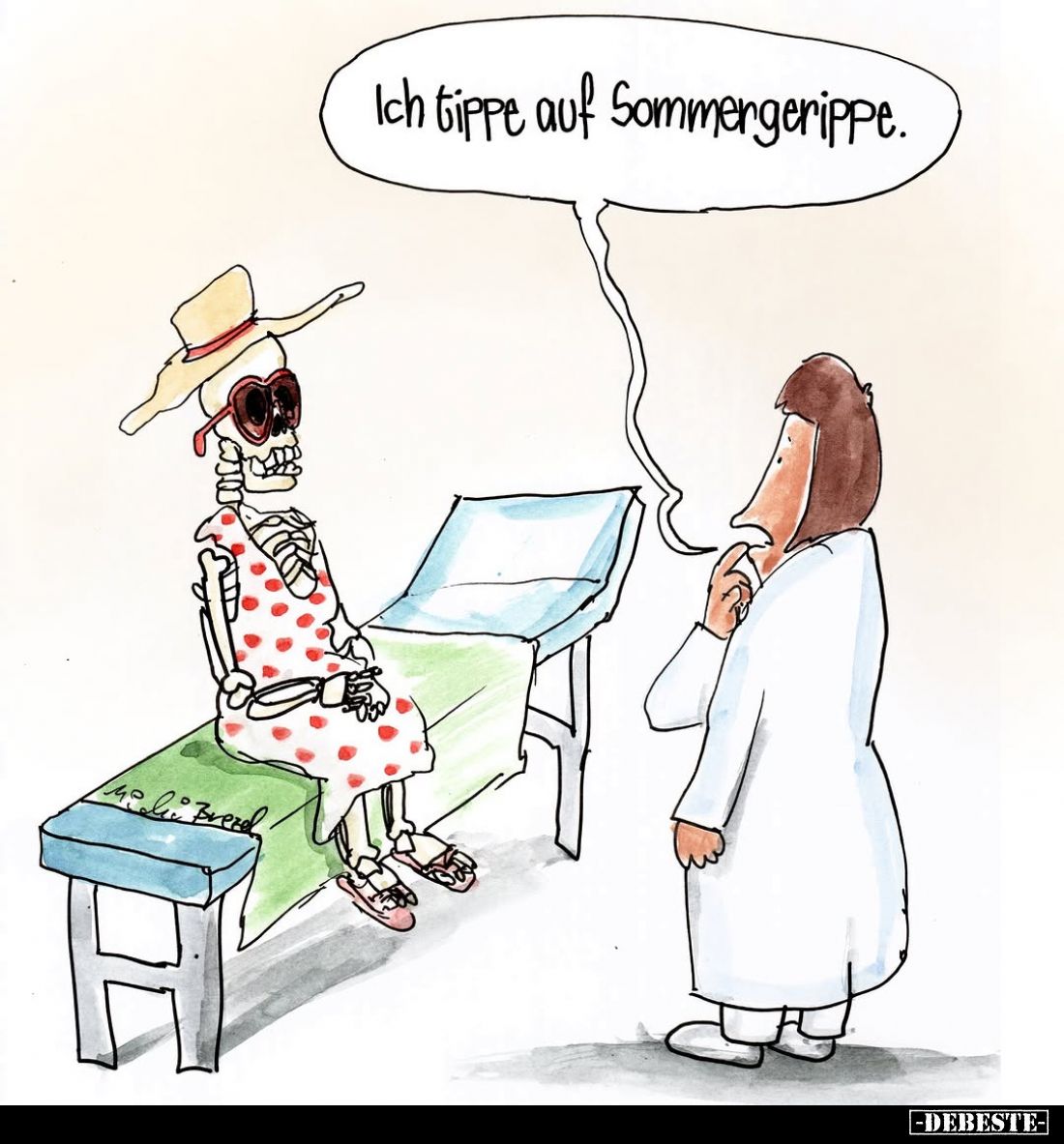 Ich tippe auf Sommergrippe.