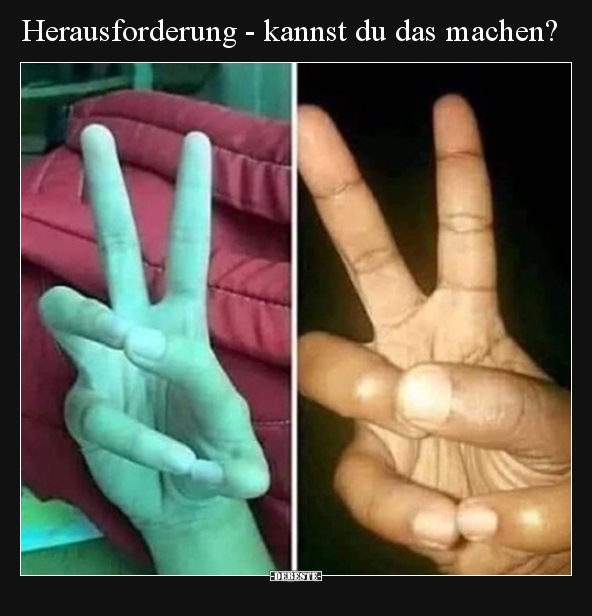 Herausforderung - kannst du das machen?..