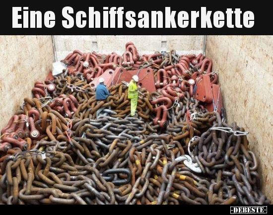 Eine Schiffsankerkette..