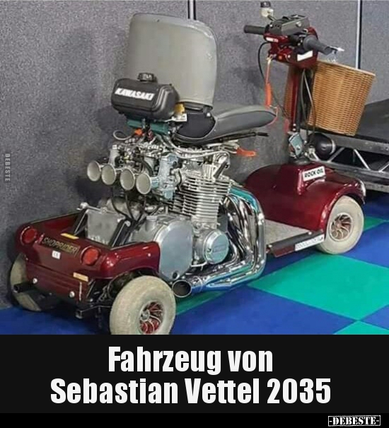 Fahrzeug von Sebastian Vettel 2035..