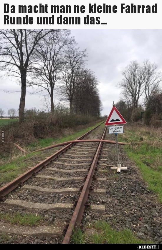 Da macht man ne kleine Fahrrad Runde und dann das...