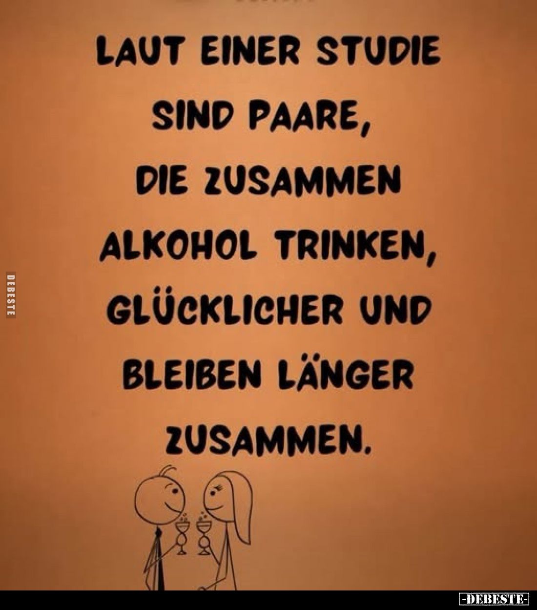 Laut einer Studie sind Paare, die zusammen Alkohol trinken, glücklicher und bleiben länger zusammen.