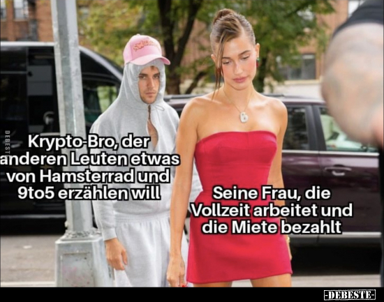 Krypto-Bro, der anderen Leuten etwas von Hamsterrad und.. - Lustige Bilder | DEBESTE.de