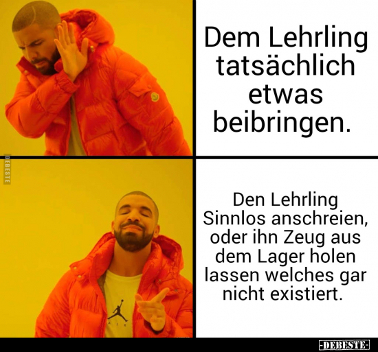 Dem Lehrling tatsächlich etwas beibringen.. - Lustige Bilder | DEBESTE.de