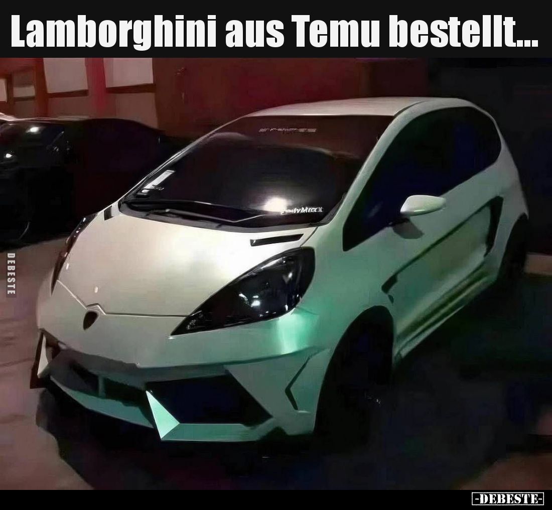 Lamborghini aus Temu bestellt...