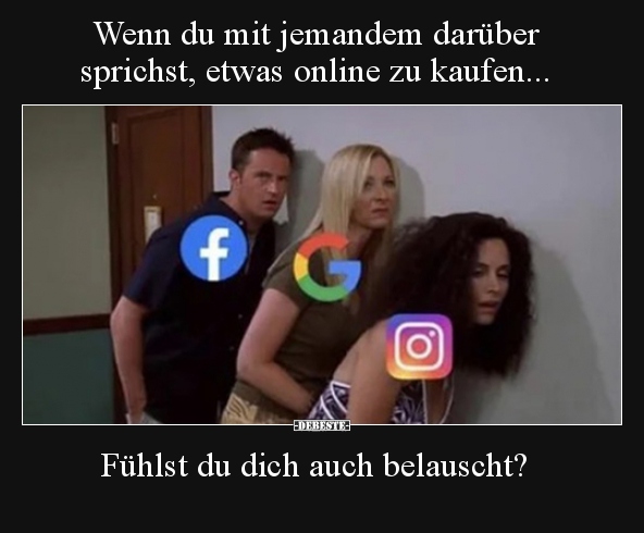 Wenn du mit jemandem darüber sprichst, etwas online zu..