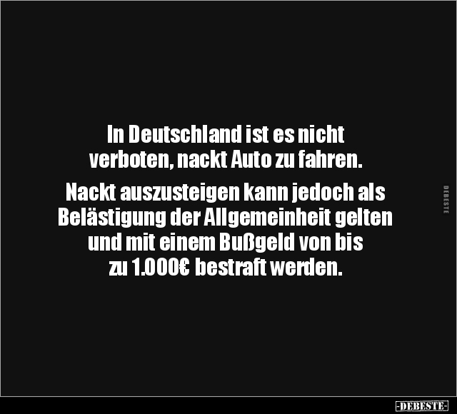 In Deutschland ist es nicht verboten.. - Lustige Bilder | DEBESTE.de