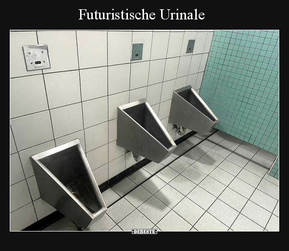 Futuristische Urinale.. - Lustige Bilder | DEBESTE.de