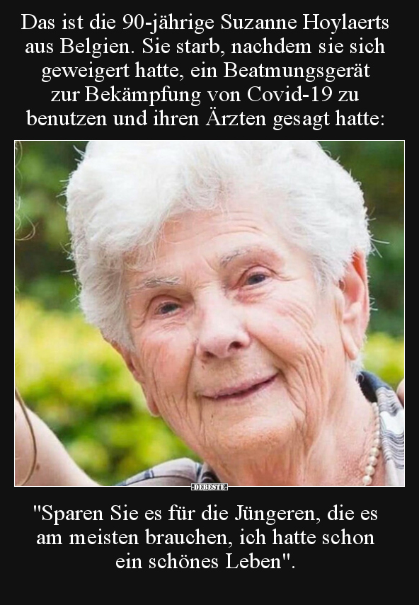 Das ist die 90-jährige Suzanne Hoylaerts aus Belgien. Sie.. - Lustige Bilder | DEBESTE.de
