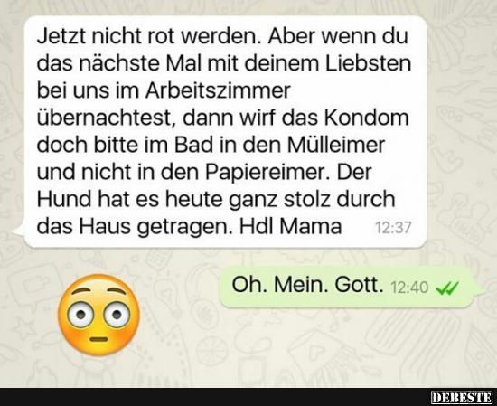 Jetzt nicht rot werden..