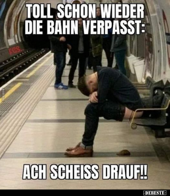 Toll schon wieder die Bahn verpasst.. - Lustige Bilder | DEBESTE.de
