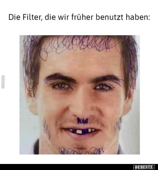 Die Filter, die wir früher benutzt haben: