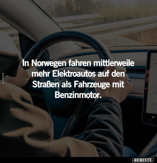 Norwegen, Fahren, Elektroautos, Fahrzeuge