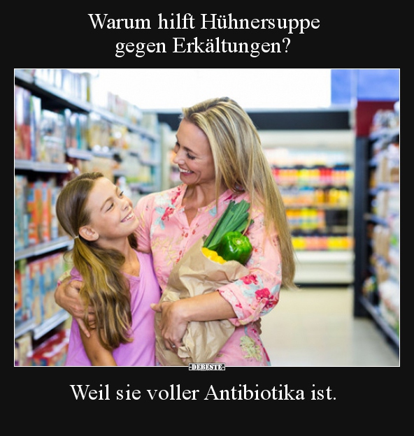Warum hilft Hühnersuppe gegen Erkältungen? - Lustige Bilder | DEBESTE.de