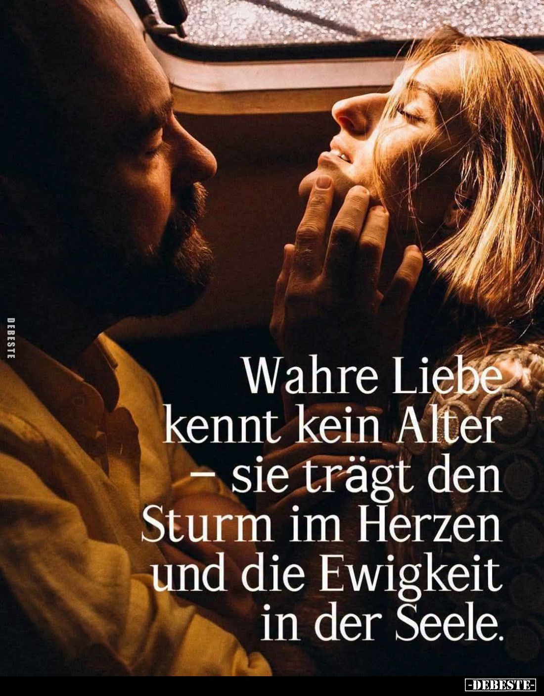 Wahre Liebe kennt kein Alter - sie trägt den Sturm im Herzen und die Ewigkeit in der Seele.