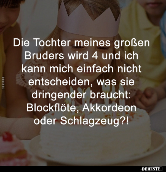 Tochter, Blockflöte, Akkordeon