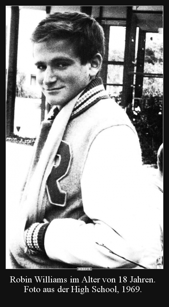 Robin Williams im Alter von 18 Jahren. Foto aus der High.. - Lustige Bilder | DEBESTE.de
