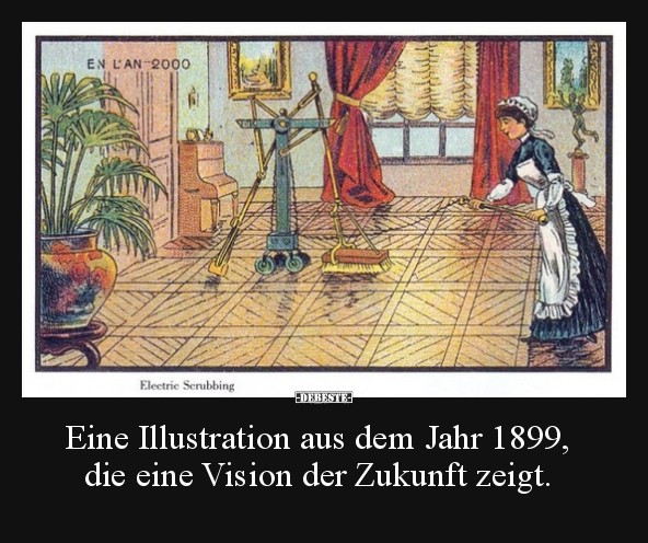 Eine Illustration aus dem Jahr 1899, die eine Vision der.. - Lustige Bilder | DEBESTE.de