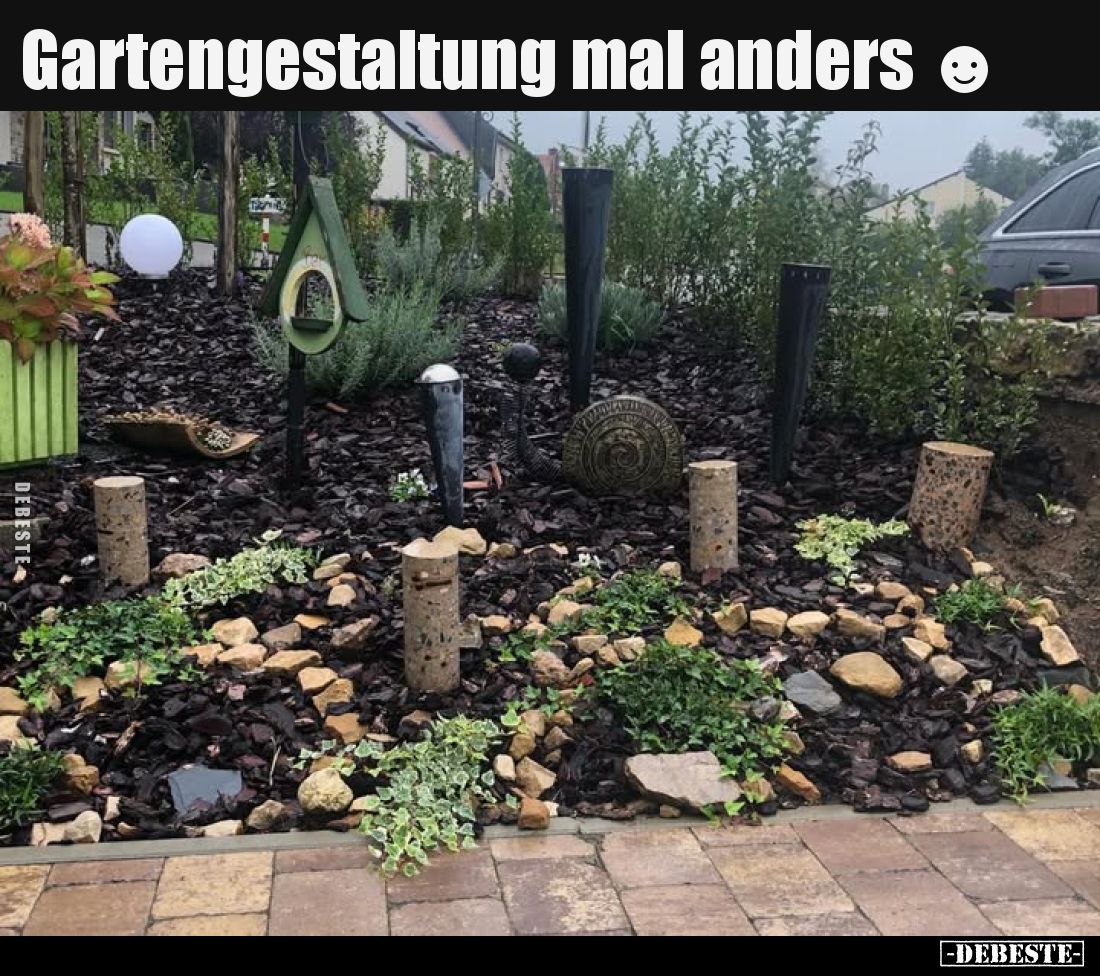 Gartengestaltung mal anders.