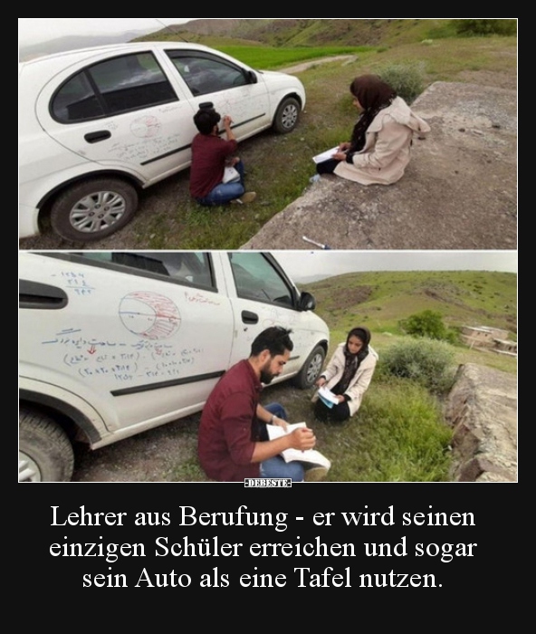 Lehrer aus Berufung - er wird seinen einzigen Schüler..