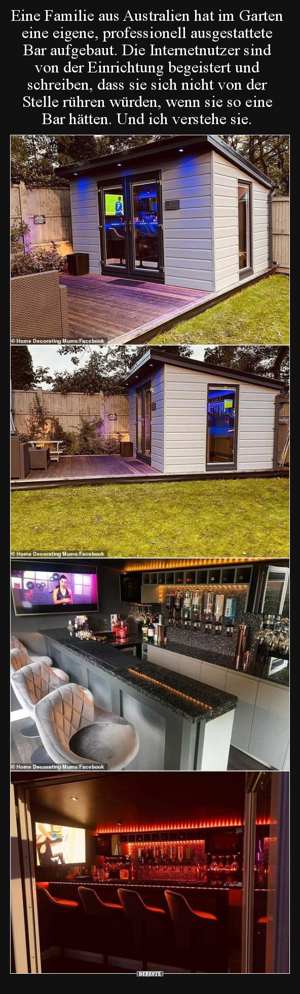 Eine Familie aus Australien hat im Garten eine eigene..