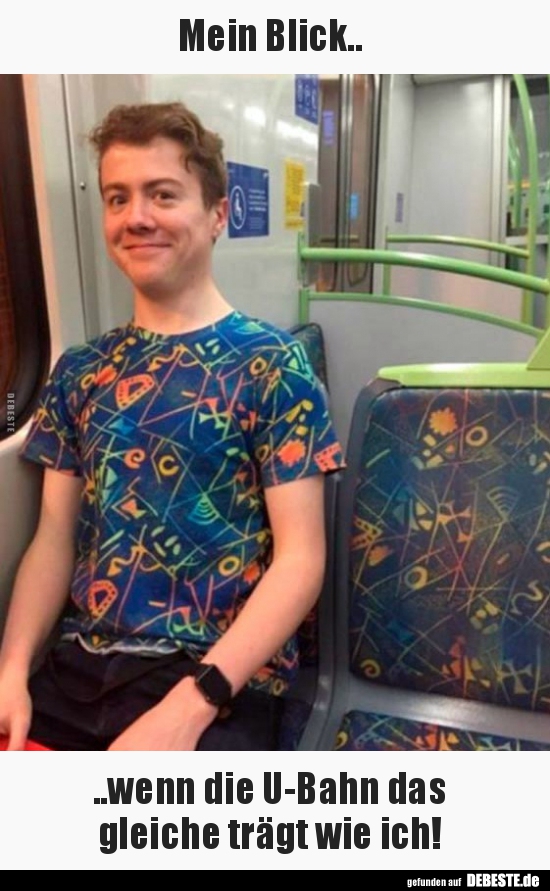 Mein Blick.. wenn die U-Bahn das gleiche trägt wie ich!