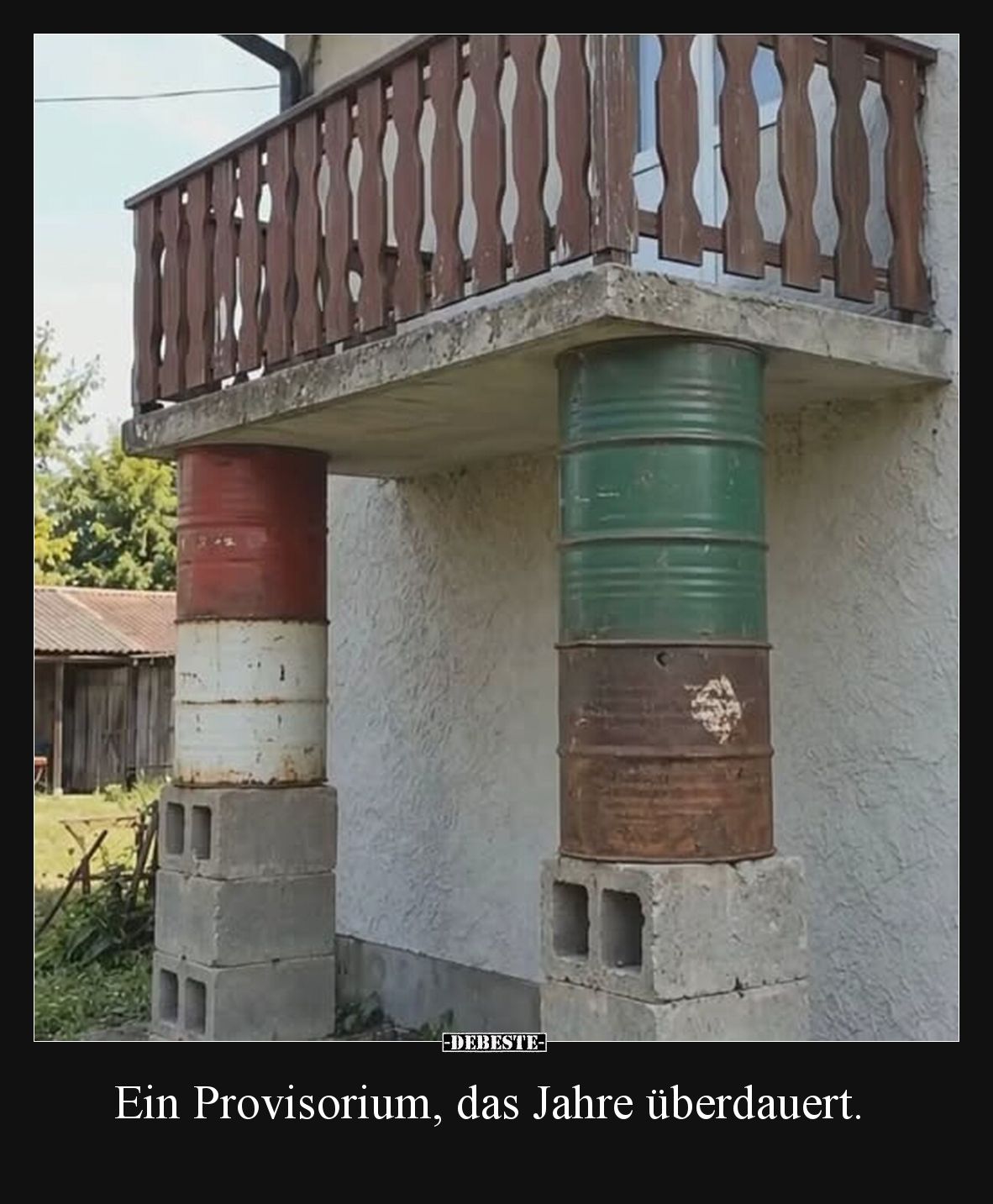 Ein Provisorium, das Jahre überdauert.