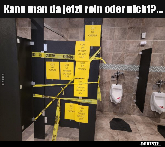 Kann man da jetzt rein oder nicht?… - Lustige Bilder | DEBESTE.de