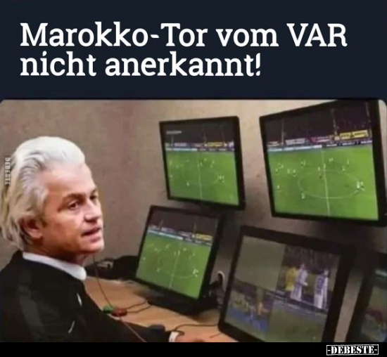 Marokko-Tor vom VAR nicht anerkannt!.. - Lustige Bilder | DEBESTE.de