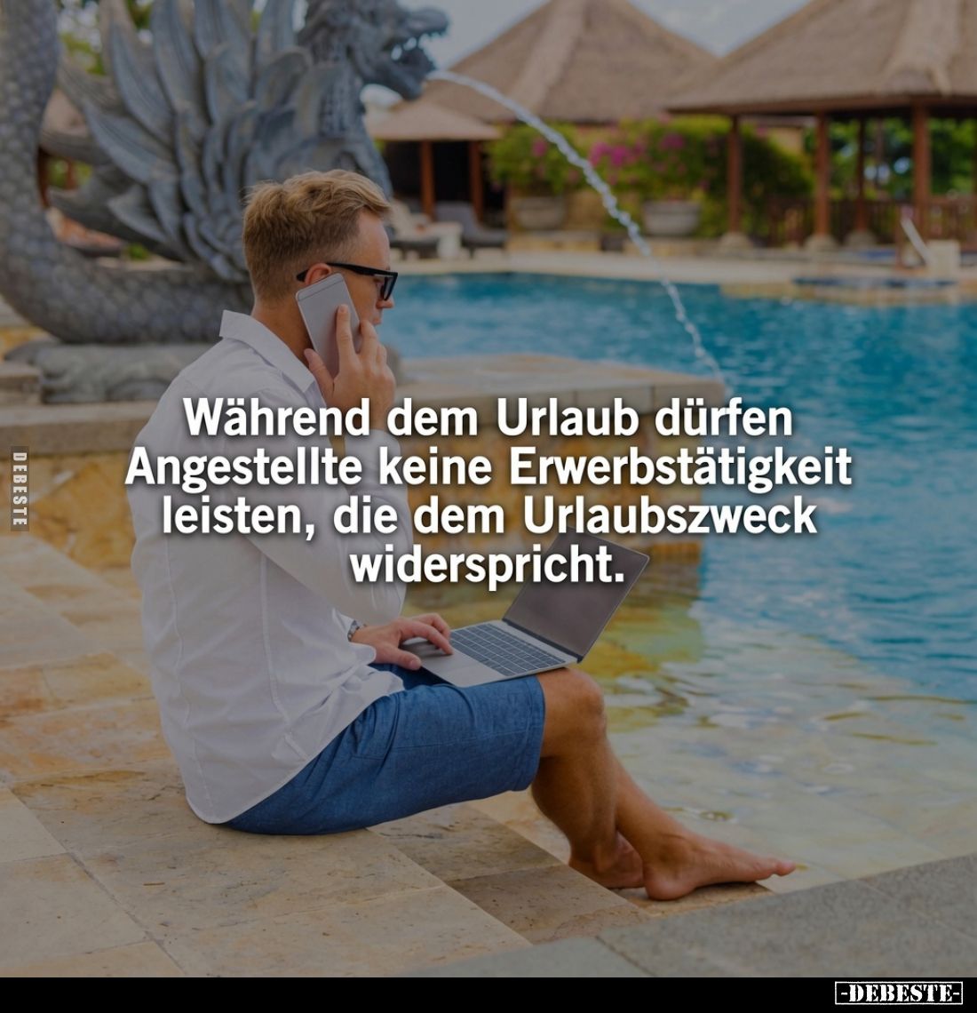 Während dem Urlaub dürfen Angestellte keine Erwerbstätigkeit leisten, die dem Urlaubszweck widerspricht.