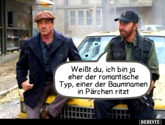 Weißt du, ich bin ja eher der romantische Typ, einer der.. - Lustige Bilder | DEBESTE.de