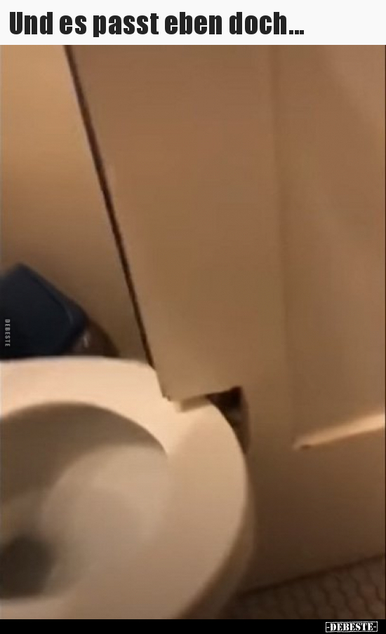 Und es passt eben doch...