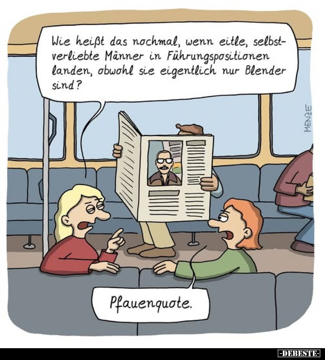 Wie heißt das nochmal, wenn eitle, selbstverliebte Männer in Führungspositionen landen, obwohl sie eigentlich nur Blender sin...