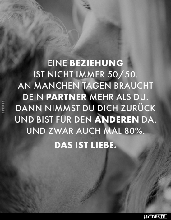 Eine Beziehung ist nicht immer 50/50.. - Lustige Bilder | DEBESTE.de